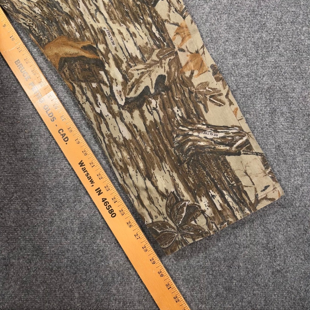 VTG Cabelas Realtree Camo Coveralls Mens XL Hunting Chamois Made in USA GORP - Picture 7 of 10